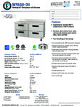 Hoshizaki WR60A-D4 Spec Sheet Hoshizaki WR60A-D4 Spec Sheet