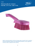 BRUSH,WASHING,STIFF,10",PP/PBT,PINK spec sheet BRUSH,WASHING,STIFF,10",PP/PBT,PINK spec sheet