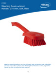 BRUSH,WASHING,STIFF,10",PP/PBT,RED spec sheet BRUSH,WASHING,STIFF,10",PP/PBT,RED spec sheet