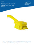 	 BRUSH,WASHING,STIFF,10",PP/PBT,YELLOW spec sheet