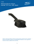 BRUSH,WASHING,STIFF,10",PP/PBT,BLACK spec sheet