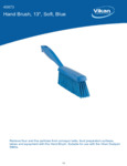 BRUSH,HAND,SOFT,14",PP/PBT,BLUE spec sheet