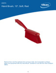 BRUSH,HAND,SOFT,14",PP/PBT,RED spec sheet