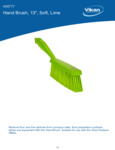 BRUSH,HAND,SOFT,14",PP/PBT,LIME spec sheet BRUSH,HAND,SOFT,14",PP/PBT,LIME spec sheet