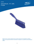 	 BRUSH,HAND,SOFT,14",PP/PBT,PURPLE spec sheet