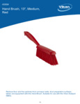 	 BRUSH,HAND,MEDIUM,14",PP/PBT,RED spec sheet