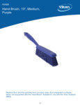 BRUSH,HAND,MEDIUM,14",PP/PBT,PURPLE spec sheet