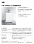 46A8HADWKTW Brochure-SBC58WHBIADAWKDTWIN 46A8HADWKTW Brochure-SBC58WHBIADAWKDTWIN