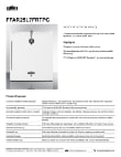 Summit FFAR25L7FRTPC Specsheet Summit FFAR25L7FRTPC Specsheet