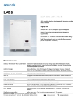 accucold LAB8 Specsheet accucold LAB8 Specsheet