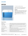 Spec Sheet medical coolers