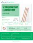 greenprint Natural Agave Giant Standard Straw Specsheet greenprint Natural Agave Giant Standard Straw Specsheet