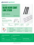 greenprint Black Agave Giant Long Straw Specsheet