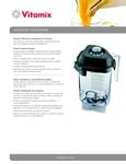 Vitamix 16019 Advance 32 oz. Clear Deluxe Tritan™ Copolyester Blender Jar  for Vitamix Blenders
