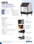 Neo 190 Series Undercounter Ice Machine Spec Sheet Neo 190 Series Undercounter Ice Machine Spec Sheet