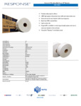 Response Toilet Paper Roll Specsheet Response Toilet Paper Roll Specsheet