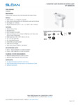 Sloan 2102029T Spec Sheet Sloan 2102029T Spec Sheet