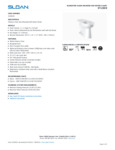 Sloan 2102039 Spec Sheet