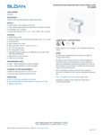 Sloan 2102229 Spec Sheet