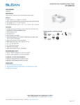 Sloan 2102459T Spec Sheet Sloan 2102459T Spec Sheet