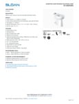 Sloan 2112029 Spec Sheet