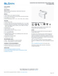 Sloan 2172229 Spec Sheet Sloan 2172229 Spec Sheet