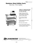 Lakeside Heavy Duty Carts Spec Sheet