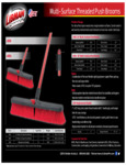 537804 Libman Multi Surface Threaded Push Broms Spec Sheet
