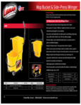 537933 Libman Mop Bucket Side Wringer Spec Sheet 537933 Libman Mop Bucket Side Wringer Spec Sheet
