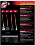537981 Libman Dust and Wet Mop Handles Spec Sheet 537981 Libman Dust and Wet Mop Handles Spec Sheet