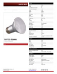 Satco S29406 Spec Sheet