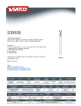 Satco S39936 Spec Sheet Satco S39936 Spec Sheet