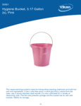 PAIL,3 GAL.,PP/SS,PINK spec sheet