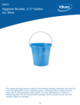 PAIL,3 GAL.,PP/SS,BLUE spec sheet PAIL,3 GAL.,PP/SS,BLUE spec sheet