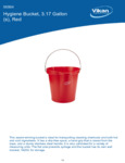 PAIL,3 GAL.,PP/SS,RED spec sheet