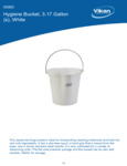 PAIL,3 GAL.,PP/SS,WHITE spec sheet