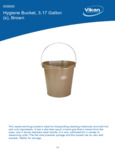PAIL,3 GAL.,PP/SS,BROWN spec sheet