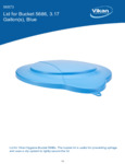 LID,PAIL,3 GAL.,PP,BLUE spec sheet