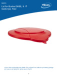 LID,PAIL,3 GAL.,PP,RED spec sheet LID,PAIL,3 GAL.,PP,RED spec sheet