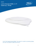 LID,PAIL,3 GAL.,PP,WHITE spec sheet