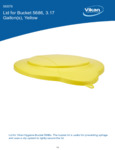 LID,PAIL,3 GAL.,PP,YELLOW spec sheet