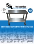 SSL Industries Stainless Steel Table with Shelf Specsheet