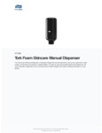 Tork Elevation 571508 Black Manual Foam Hand Soap/Sanitizer Dispenser