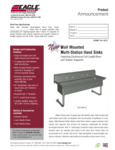 Eagle Group Multi-Station Hand Sink Spec Sheet Eagle Group Multi-Station Hand Sink Spec Sheet