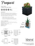 FREEPORT 18IN SQUARE PLANTER 