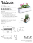 Mayne Valencia 36" White Window Box specsheet