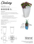 CHELSEY 28IN TALL PLANTER specsheet