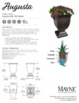 AUGUSTA 26IN TALL PLANTER specsheet