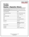 Jaccard VA2000 Specsheet Jaccard VA2000 Specsheet