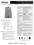 Rinnai Specsheet Rinnai Specsheet
